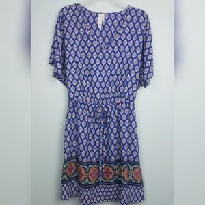 Bohemian roya crest blue bummer dress by Pink Owl